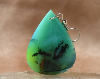 Pedra de madeira petrificada opalizada azul, padrão indonésio