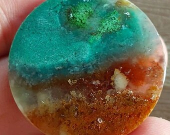 Cabochão de madeira natural Blueopalizada