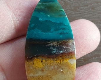 Cabochão de madeira natural Blueopalizada