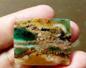 Cabochão de madeira azulopalizada natural. Tamanho: 28,33,4 mm. Peso: 9,57 grm