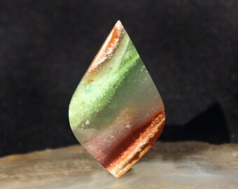 Pedra de madeira petrificada opalizada azul - Gema padronizada da Indonésia