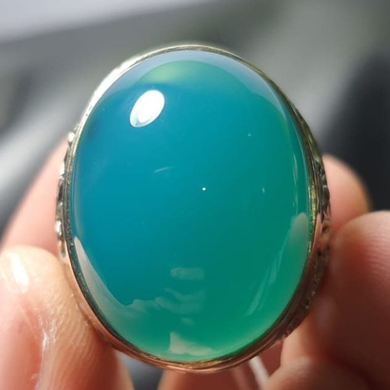 Natural Silica Chrysocolla in Chalcedony Bluesize.25.19.13 Mm Etsy