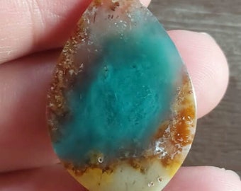 Cabochão de madeira natural Blueopalizada