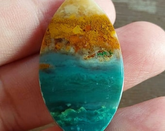 Cabochão de madeira natural Blueopalizada