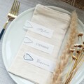 Wedding Place Card, Vellum Name Tag, Place Card Modern Minimalist Vellum Paper Name Card, Baby Shower Menu, Birthday Menu, Party Place Card product logo