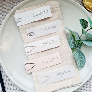 Wedding Place Card, Vellum Name Tag, Place Card Modern Minimalist Vellum Paper Name Card, Baby Shower Menu, Birthday Menu, Party Place Card image 3