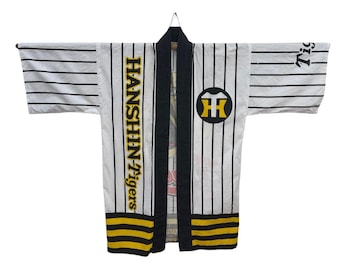 Vintage Hanshin Tigers Japan Baseball Team Hanten Jacket