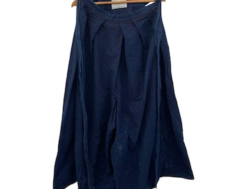 Indigo Hakama Pants: Japanese Inspired Wide Leg Boho Style