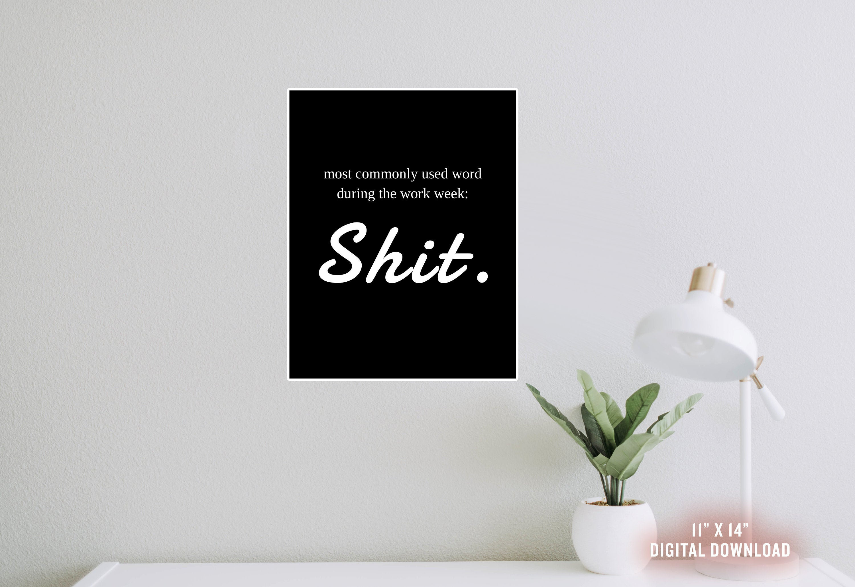 Humorous wall art prints Office decor Home office wall art Etsy