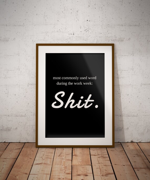 Humorous wall art prints Office decor Home office wall art Etsy