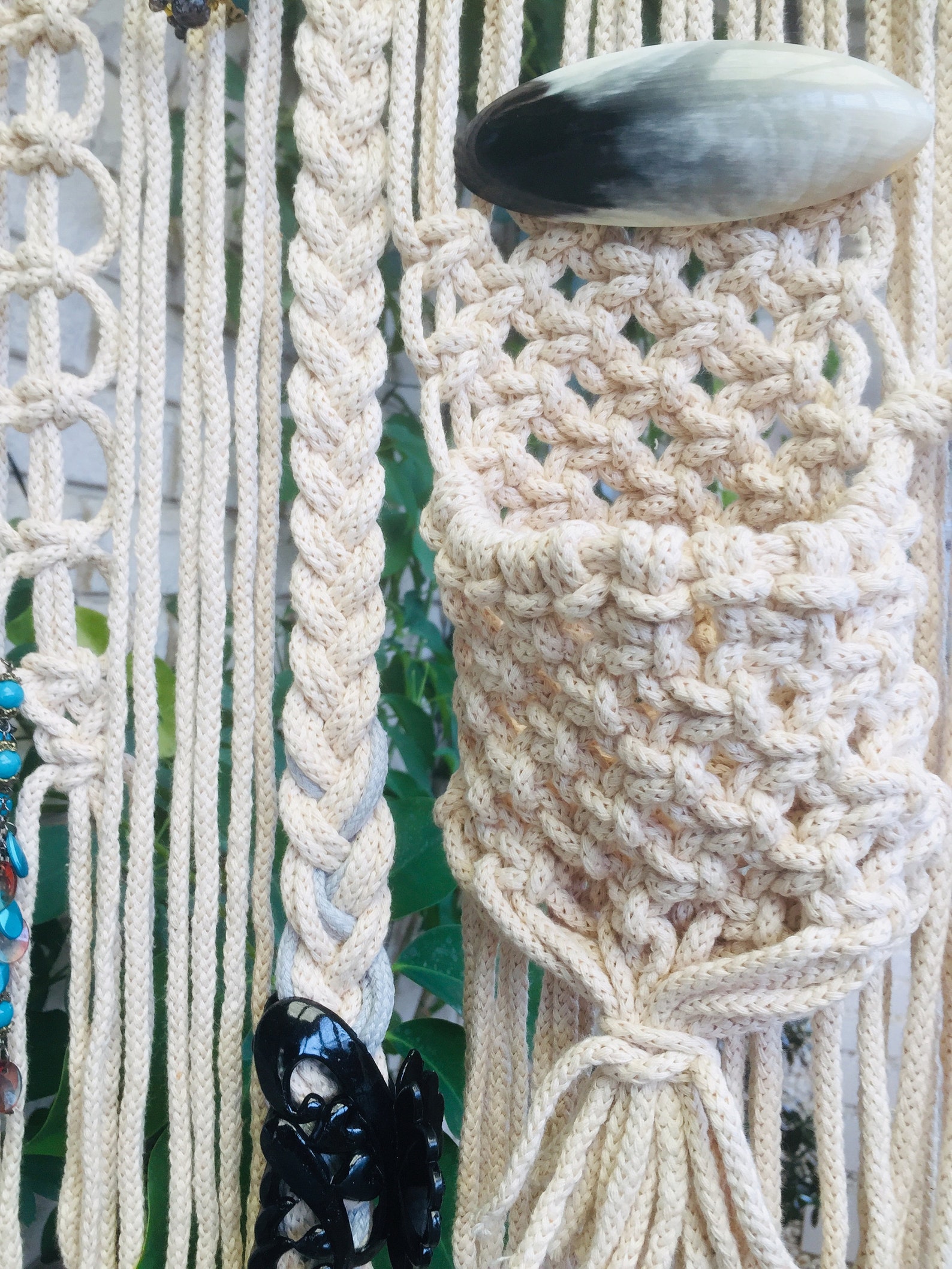 Macrame Hair bow holder organizer Hair clip holder jewelry Etsy