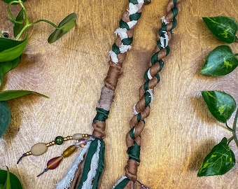 Dreadwrap, hairwrap, dreadlock extension (Set of two)