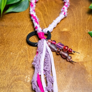 Purple Dreadwrap, hairwrap, dreadlock extension, boho accessories, witch fairy dread wrap - 18 inches