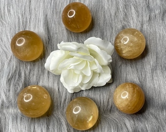 Optical Honey Calcite Spheres