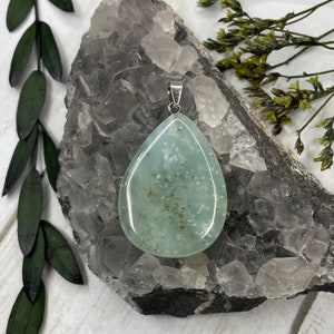 Beautiful Caribbean Blue Calcite Pendant - Blue Calcite Pendant - Calcite Pendant - Caribbean Calcite Pendant (D)