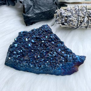 Aura Quartz Cluster, Aura Quartz, Aura Cluster, Quartz Cluster, Aura Crystal Cluster #E