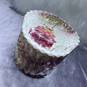 Trinket Jar, Jewelry Jar, Resin Jewelry Storage Jar, Handmade Resin Storage Jar With Lid, Jewelry Storage, Trinket Jar, Storage Jar