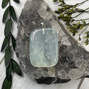Beautiful Caribbean Blue Calcite Pendant - Blue Calcite Pendant - Calcite Pendant - Caribbean Calcite Pendant (E)