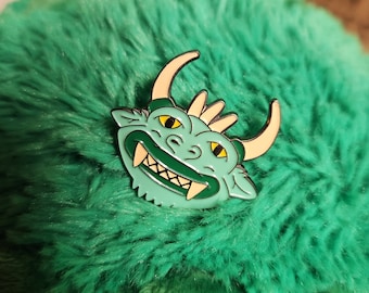 Hodag Wisconsin Cryptid Soft Enamel Pin, Monster, Creature, Great Gift