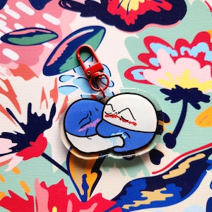 Voltorb/Electrode #100/101 | Kissing Sloppy | Double Sided Acrylic Charm