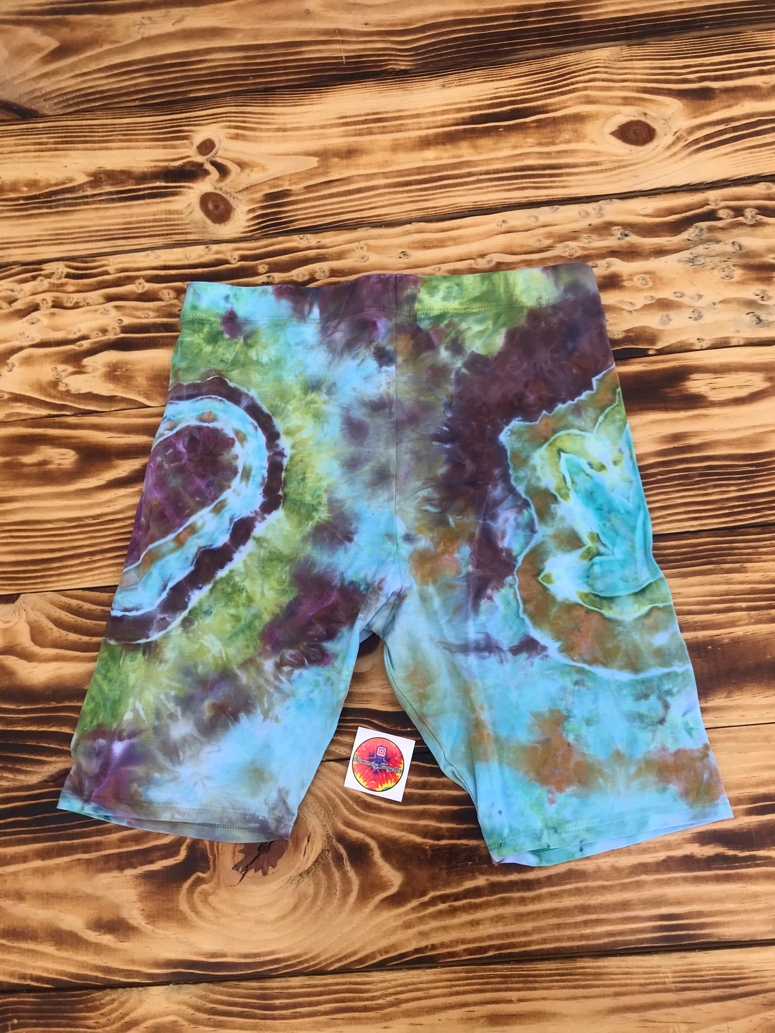 2 piece tie dye biker short set