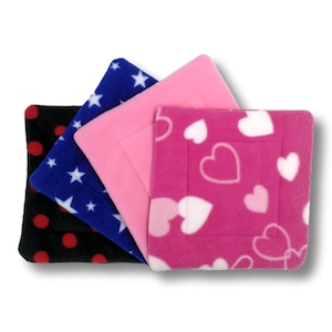 Set of 3 Pee Pads with Zorb Silvadur™ Inside - Guinea Pigs, Rabbits, Hedgehogs - Made to Order with Free Delivery