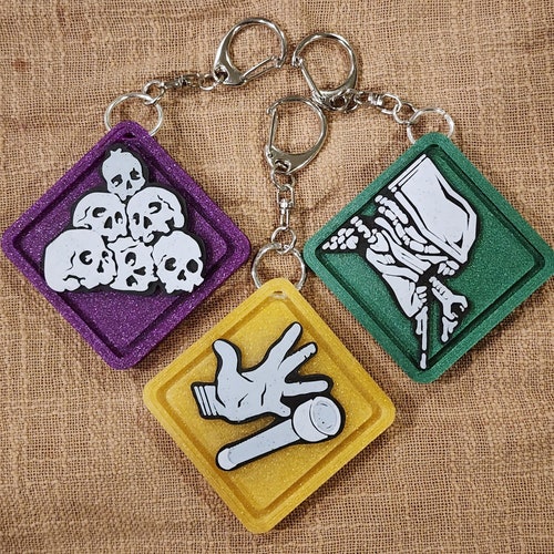 Dead by Daylight Perk Keychain | 3D Printed Charm, NFC Enabled