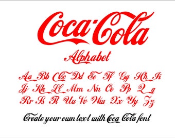 Coca Cola Alphabet, Coke Clipart svg/png/ai format