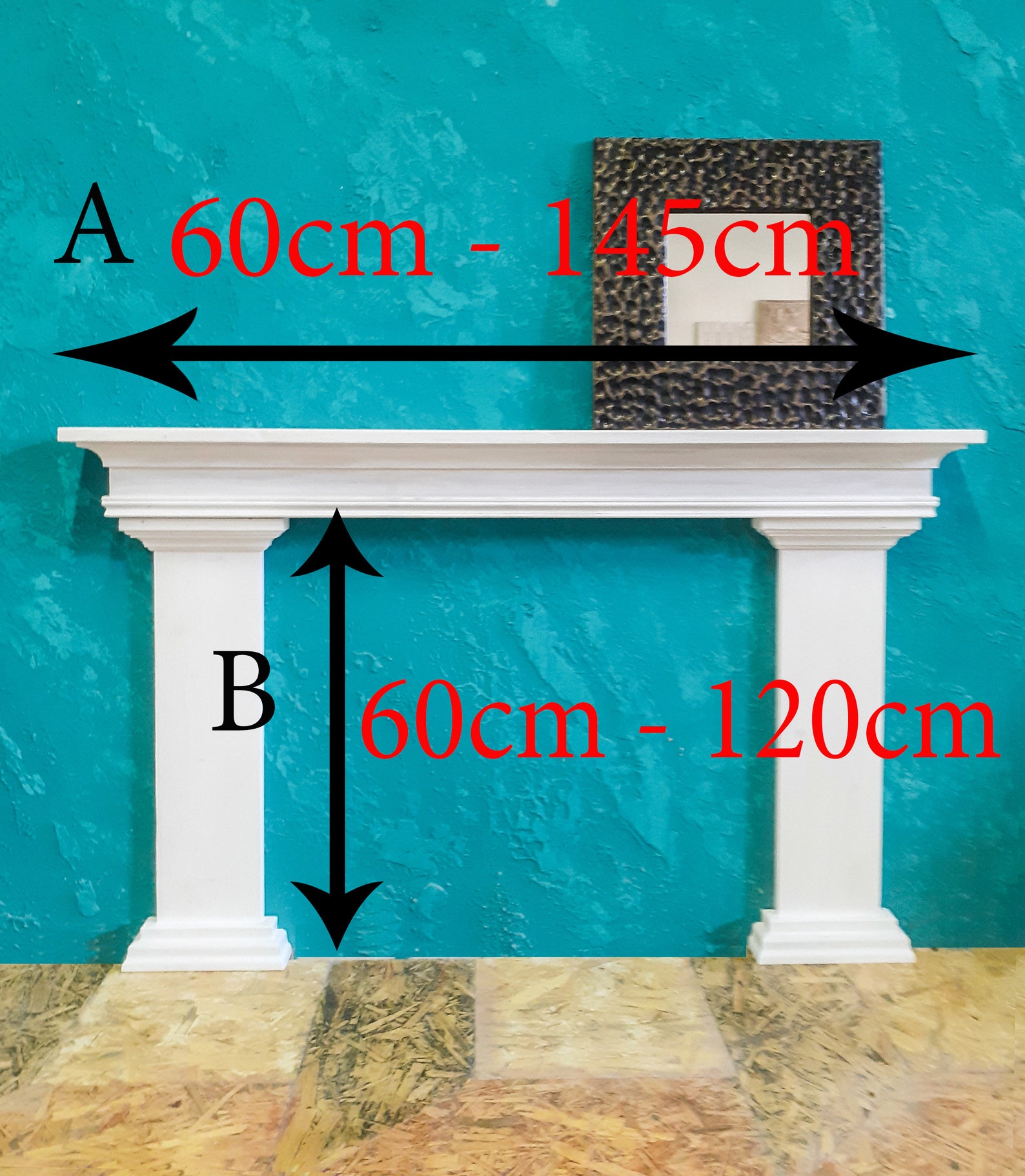 Mantel Shelf/mantel Shelf With Side Parts/rustic Mantel Etsy