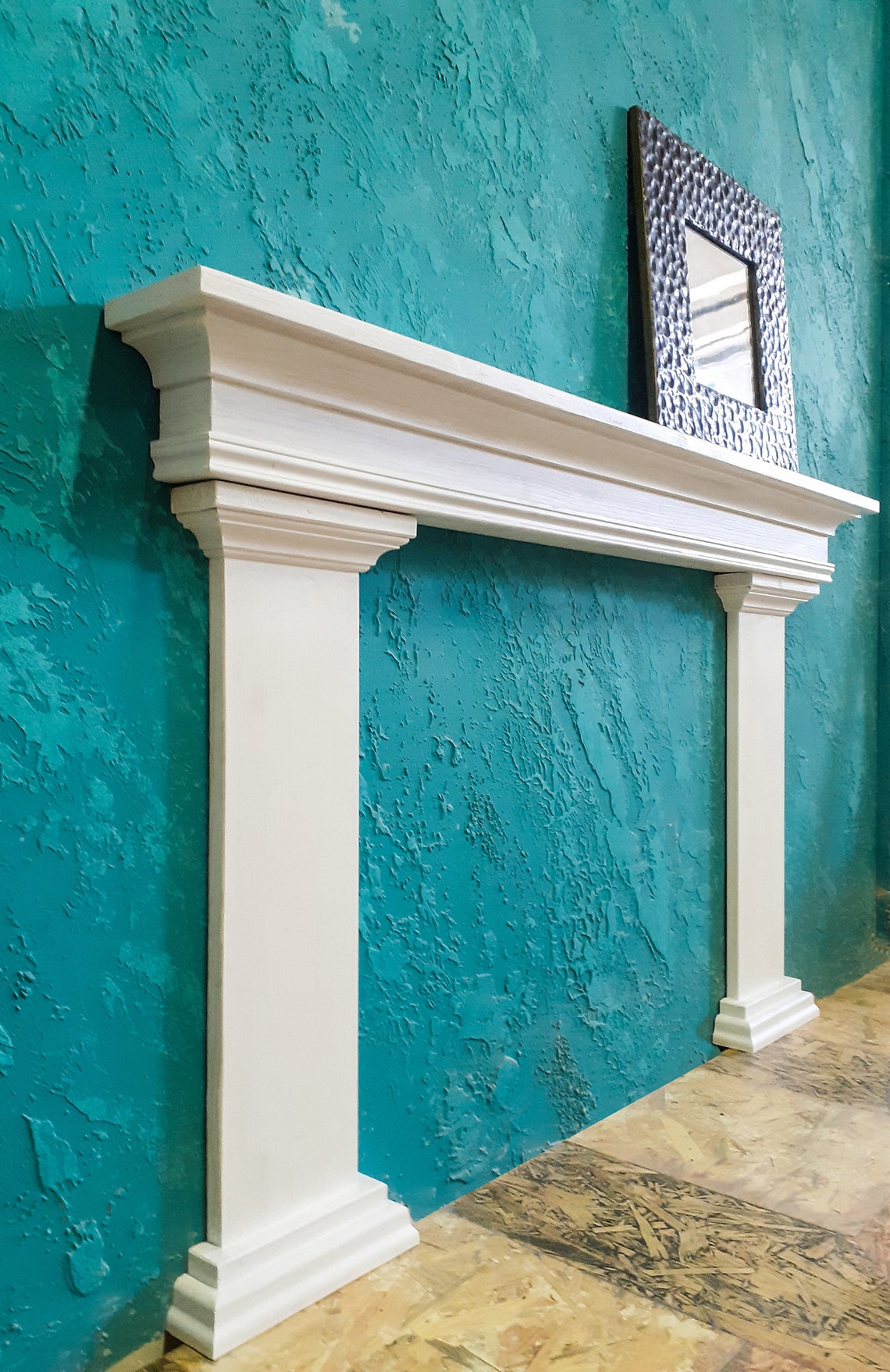 Mantel Shelf/mantel Shelf With Side Parts/rustic Mantel Etsy