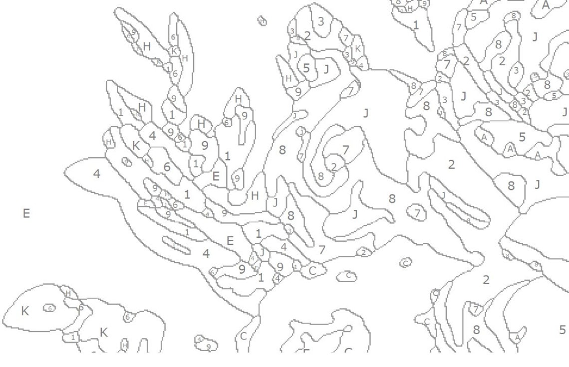 Paint by numbers The great wave off Kanagawa PDF DIY art Etsy