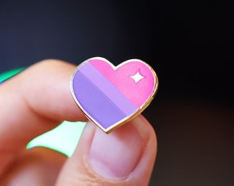 Pink & Purple Heart Pin - ODD REPUBLIC