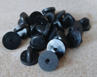 Spare Black Rubber Clutch Pin Backs