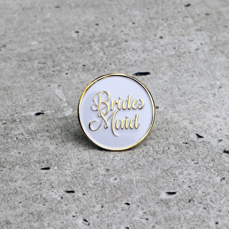 bridesmaid gift lapel pin bridal shower