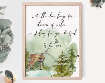 Psalm 42 1 | Etsy