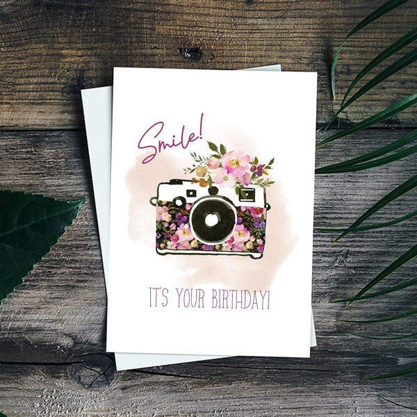Photographer Birthday Card Etsy