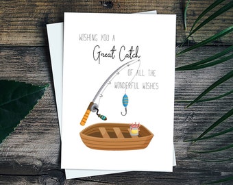Fishing Birthday Card Printable - Etsy