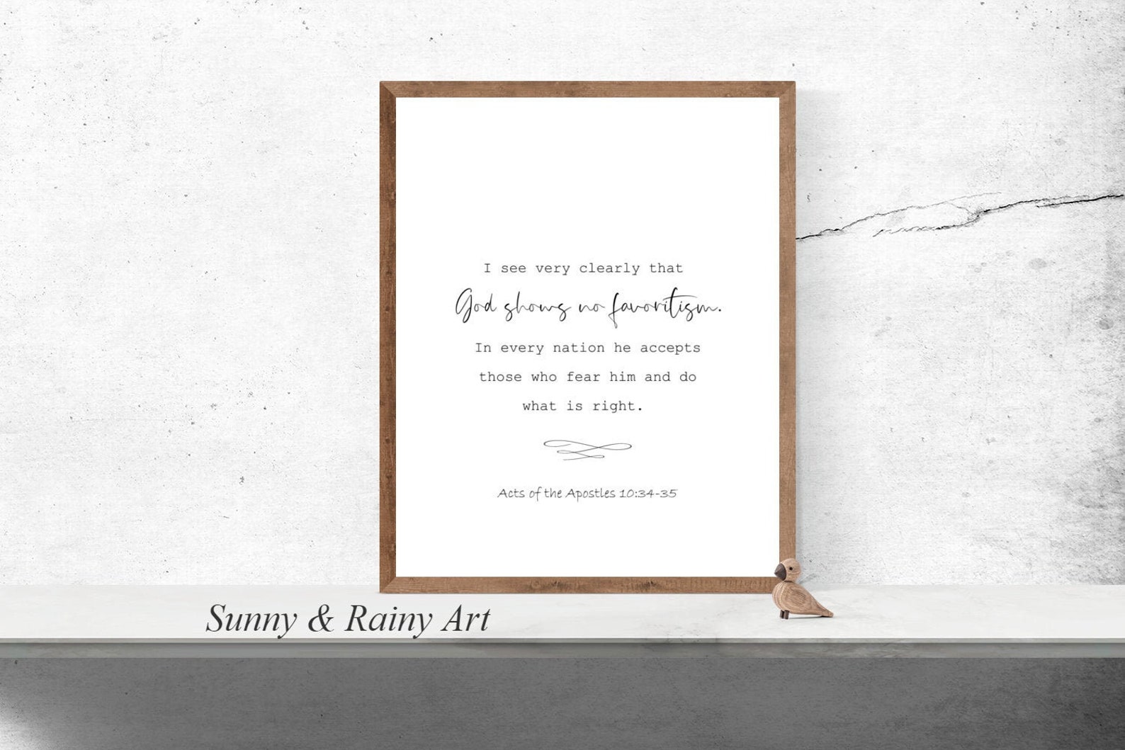 Acts 10 34 35 God Shows No Favoritism Minimal Scripture Wall Etsy acts-10-34-35-god-shows-no-favoritism-minimal-scripture-wall-etsy