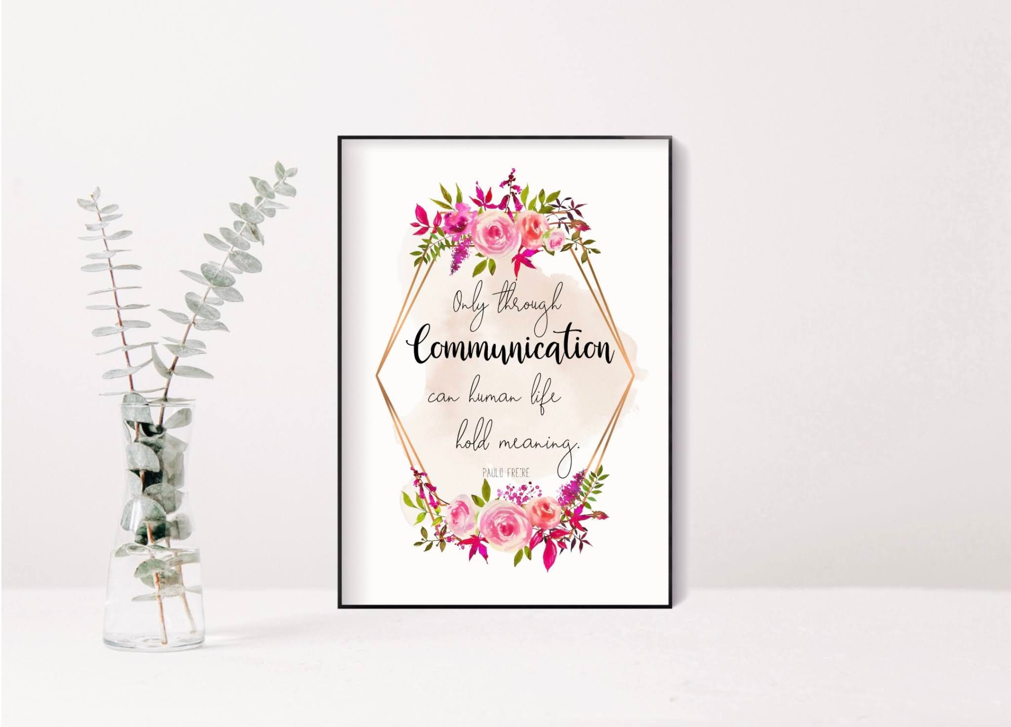 Speech Language Pathologist Print, SLP Quote Wall Art Printable, Speech ...