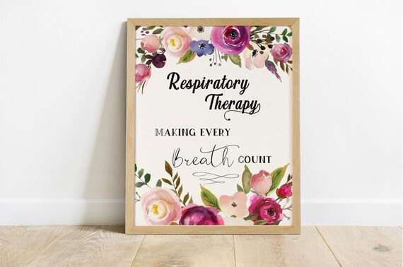 Respiratory therapist gift, respiratory therapy wall art printable, making every breath count printable, respiratory therapist office decor