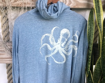 Octopus Hooded Wrap Sweater