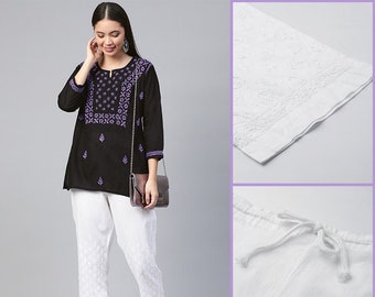 Chikankari Top - Etsy Australia