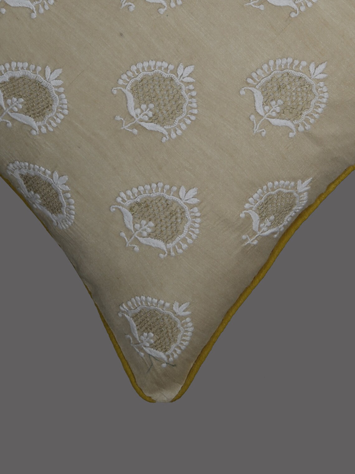 Chikankari Hand Work Cushion Covers Decorative Cushion Cover Etsy