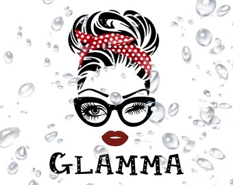 Glamma Svg Etsy