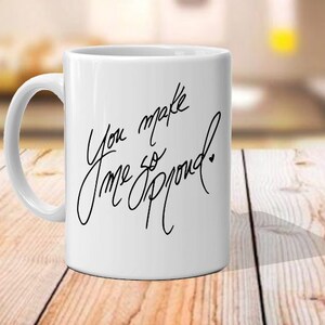 Mi rendi così orgoglioso - Citazione scritta a mano SVG e PNG Download digitale