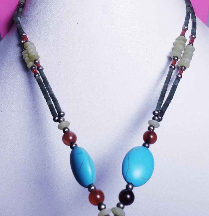 Mens Beaded Necklace Men/'s Lapis Lazuli Necklace