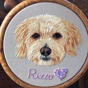 Made to order- Custom Hand embroidered Pet Portrait- Dog/Cat Portrait- gifts for pet lovers- memorabilia for loved pets-Valentine's Day gift