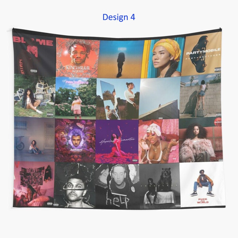 Album Music Wall Tapestry Cover Album Music Rapper Wall Etsy