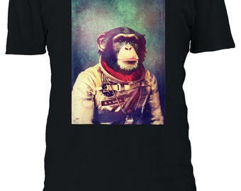 Funny Space Chimpanzee Astronaut Monkey Men/'s Vest Tank Top