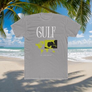 Golf von Mexiko Unisex Baumwoll-Crew-T-Shirt, entspanntes Freizeithemd, perfekte Strandkleidung, Reisegeschenk-T-Shirt, Sommer-Vibe-Bekleidung